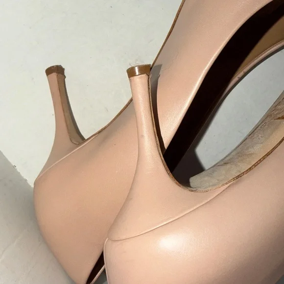 SOLD🔥🔥🔥Tory Burch Penelope Grosgrain Cap-Toe Pink Patent Leather Heels Pumps - Picture 10 of 12